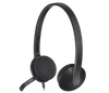 Logitech H340 USB Headset with Noise Cancelling Mic - Black. Digital USB-A audio with noise-cancelling mic. Plug-and-pla - TAR - 981-000475-TAR
