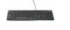 Logitech K120 Wired Keyboard with Quite Typing and Spill Resistant - Black. Full-size keyboard with quiet, low-profile k - TAR - 920-002508-TAR