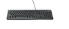 Logitech K120 Wired Keyboard with Quite Typing and Spill Resistant - Black. Full-size keyboard with quiet, low-profile k - TAR - 920-002508-TAR