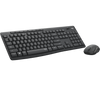 Logitech MK295 Wireless Silent Keyboard and Mouse Combo - Black SilentTouch tech, full-size keyboard, compact mouse, USB - TAR - 920-009800-TAR