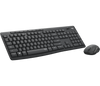Logitech MK295 Wireless Silent Keyboard and Mouse Combo - Black SilentTouch tech, full-size keyboard, compact mouse, USB - TAR - 920-009800-TAR