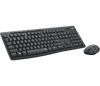 Logitech MK295 Wireless Silent Keyboard and Mouse Combo - Black SilentTouch tech, full-size keyboard, compact mouse, USB - TAR - 920-009800-TAR