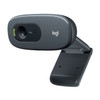Logitech C270 HD 720p video with auto light correction and noise-reducing mic. Universal clip fits monitors and laptops. - TAR - 960-001063-TAR