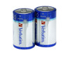 Verbatim D Alkaline Batteries 2Pk - TAR - 49923-TAR