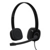 Logitech H151 Multi Device Wired Stereo Headset with 3.5mm Audio Jack Connection Clear stereo sound, in-line volume/mute - TAR - 981-000589-TAR
