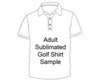 Sample 2XL Custom Sublimated Unisex Golf Shirt by GSR - Samp-SubGolf001-2XL