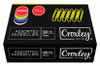CROXLEY 33mm PVC Assorted Paper Clips 100's Pack of 10-CLI5250 CROXLEY 33mm PVC Assorted Paper Clips 100's Pack of 10-CLI5250