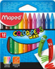 MAPED Wax Crayons Color'Peps Triangular 12's-861011