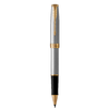 PARKER Sonnet Rollerball Pen - Stainless Steel Gold Trim-NS1931506