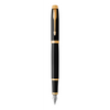 PARKER IM Fountain Pen -  Lacquer Black Gold Trim-NS1931652