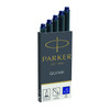 PARKER Fountain Pen Ink Cartridge Carded 5s - Blue-NS1950403