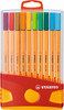 STABILO Point 88 Fineliner Assorted ColorParade 20's-8820-031