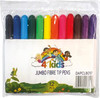 4KIDS FIBRE TIP PENS JUMBO 12'S 4KIDS FIBRE TIP PENS JUMBO 12'S
