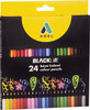 Adel - Blackline Coloured Pencils 24's Adel - Blackline Coloured Pencils 24's