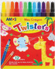 AMOS TWISTER/RETRACTABLE WAX CRAYON 12`s - RC12PST