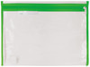 POLYKING SCHOOL CLEAR LIBRARY BAG WITH ZIP 36 X 27CM GREEN POLYKING SCHOOL CLEAR LIBRARY BAG WITH ZIP 36 X 27CM GREEN