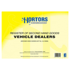 Hortors Second Hand Goods Register Vehicle Dealers