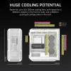 Corsair 5000T, Midi Tower, PC, White, ATX, EATX, micro ATX, Mini-ITX, Plastic, Steel, Tempered glass, Gaming