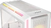 Corsair iCUE LINK 5000T LX RGB, Midi Tower, PC, White, ATX, EATX, micro ATX, Mini-ITX, Plastic, Steel, Tempered glass, Gaming