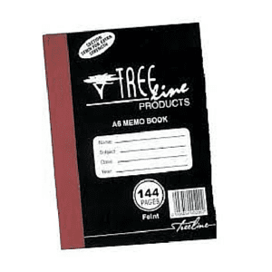 Treeline A6 Memorandum Book Feint 144pg Office Gear