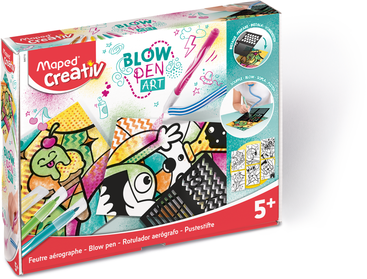 Maped Creativ - Blowpen Art - Set of 24 Blow Pens with Blowpen Tubes t –  KundanTraders