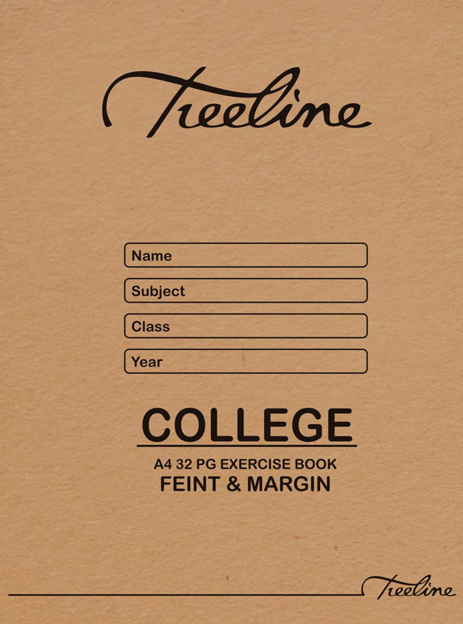 Treeline A4 32 page College Exercise Book F/M