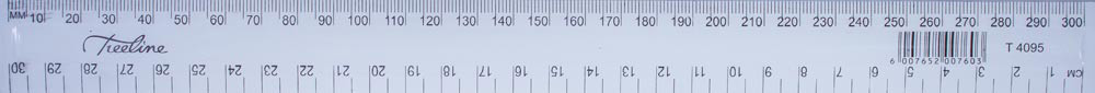 Treeline 30cm Rulers Clear