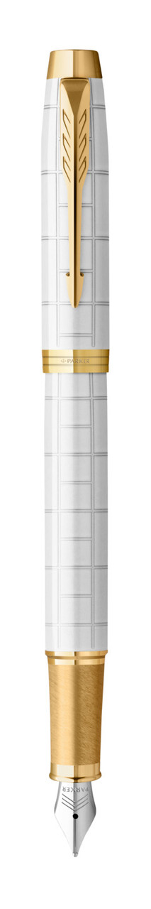 PARKER IM Premium Fountain Pen - Pearl Gold Trim