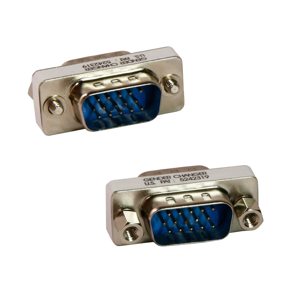 Male to Male 15Pin VGA Adapter (Connect two Female VGA Cables), AD2003