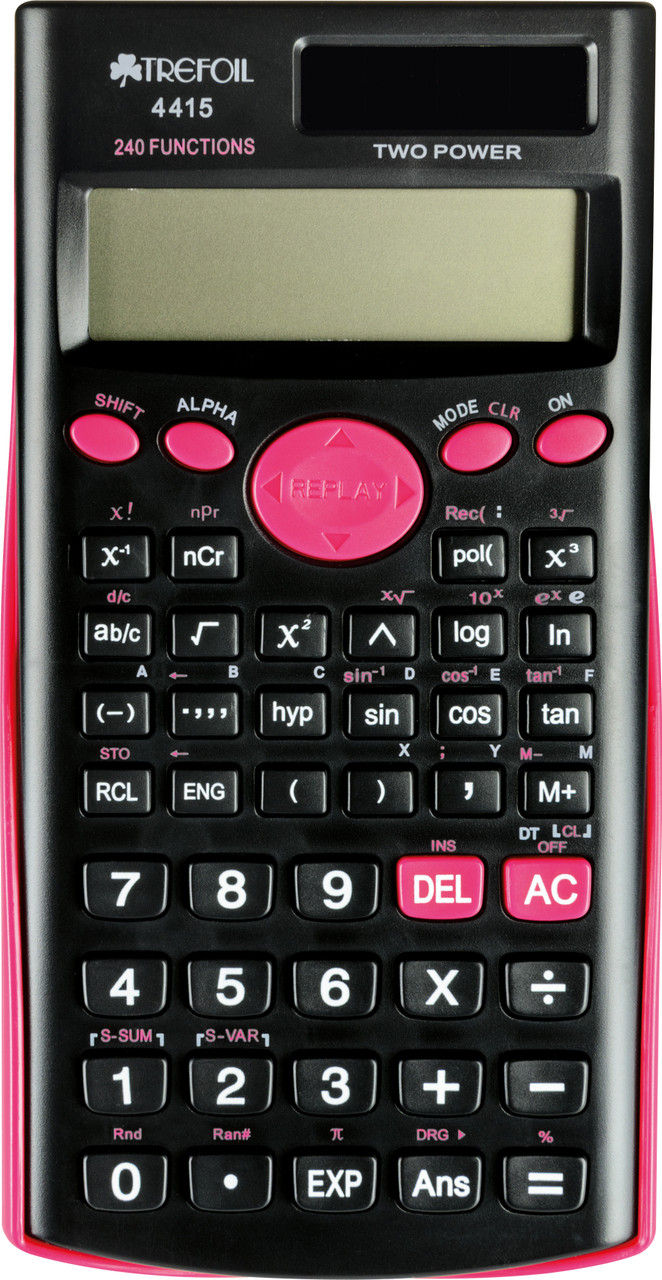 12 Digit Scientific Calculator 240 Functions Pink #4415 - Office Gear