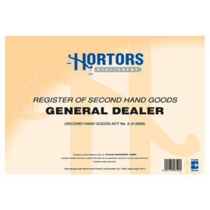 Hortors Second Hand Goods Register General Dealers Office Gear