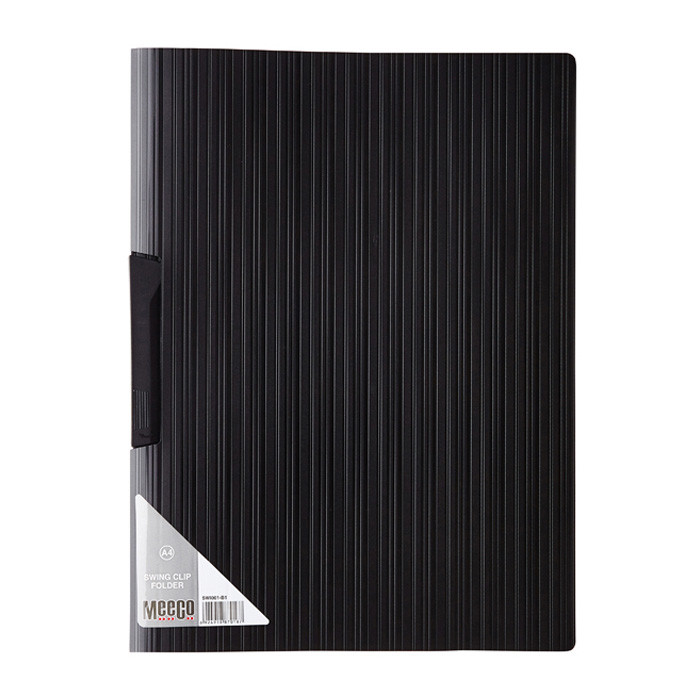A4 Swing Clip File with Stripe Pattern by MEECO - SWI001B1