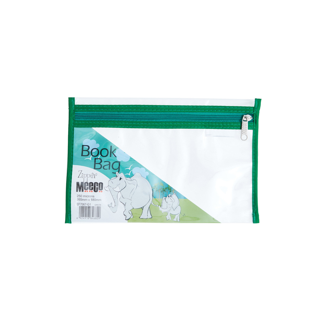 26冊 A5 PVC Book Bag with Zip Closure (265mm X 180mm) - Office Gear