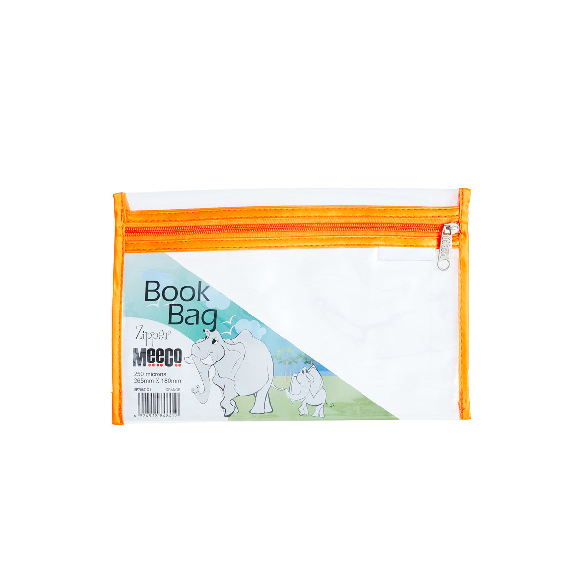 A5 PVC Book Bag with Zip Closure (265mm X 180mm) - Office Gear
