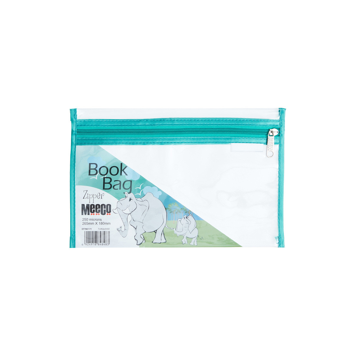 A5 PVC Book Bag with Zip Closure (265mm X 180mm) - Office Gear