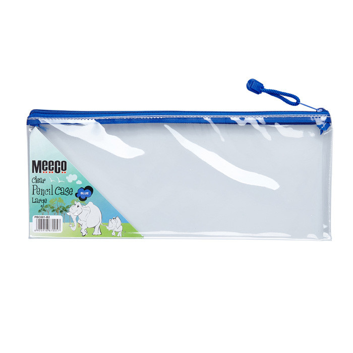 PVC Pencil Bag Large Zip (340mm X 135mm) - Office Gear