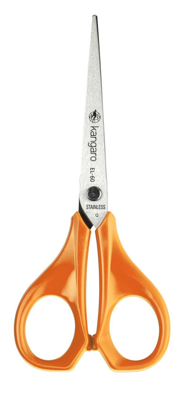 Kangaro EL-60 Kids Scissors 153mm with Orange Handles