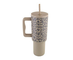GSR 1200ml Leopard Print Travel Mug - Durable and Stylish - P2718C