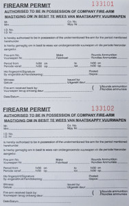 Firearm Permit Book