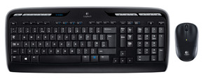 Logitech MK330 Wireless Keyboard and Mouse Combo - with Music Control. Full-size keyboard with media keys, ambidextrous  - TAR - 920-003989-TAR