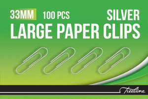 Treeline 33mm Silver Gem Clips 100’s Treeline 33mm Silver Gem Clips 100’s