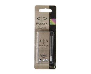 Parker Quink Fountain Pen Ink Refill Black Pack 5 Parker Quink Fountain Pen Ink Refill Black Pack 5