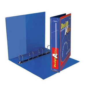 Treeline Ring Binder PVC A4 Design-A-File 4D 40mm Blue Treeline Ring Binder PVC A4 Design-A-File 4D 40mm Blue