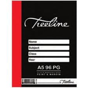 Treeline A5 Quad Margin Book 192pg Treeline A5 Quad Margin Book 192pg