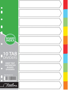 10 tab a4 board divider 10 tab a4 board divider