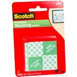 Scotch 199 Mounting Squares 25mmx25mm White - 36926-S Scotch 199 Mounting Squares 25mmx25mm White - 36926-S