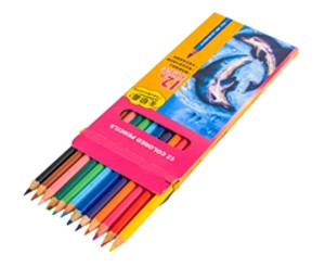 12-Piece Coloured Pencil Set - Dolphins - GSR - ST345PD