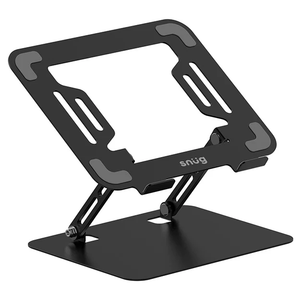 Snug Multiangle Steel Laptop Stand for 11In-17In Rotating Multiangle adjustable 1 Year - TAR - SNSTD-LAPRO-BK-TAR