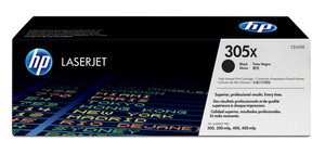 HP 305X Black LaserJet Toner Cartridge for LaserJet Pro 300 and 400 Color Series - TAR - CE410X-TAR