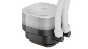 Corsair iCUE LINK TITAN RX RGB, All-in-one liquid cooler, 12 cm, 300 RPM, 2100 RPM, White